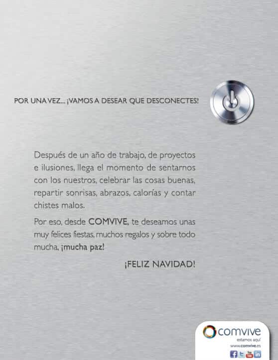 Por una vez ... ¡Vamos a desear que desconectes!